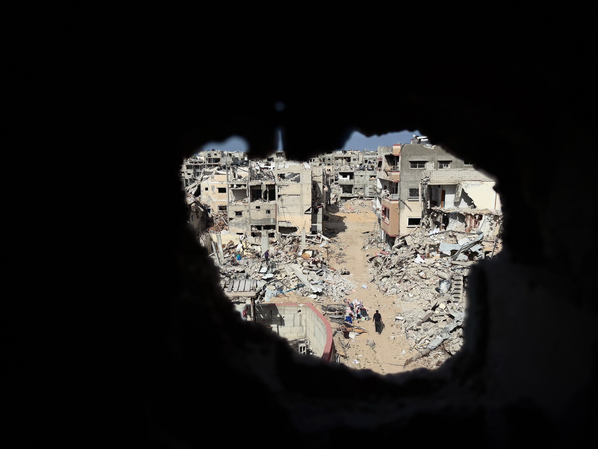 image de gaza en ruine