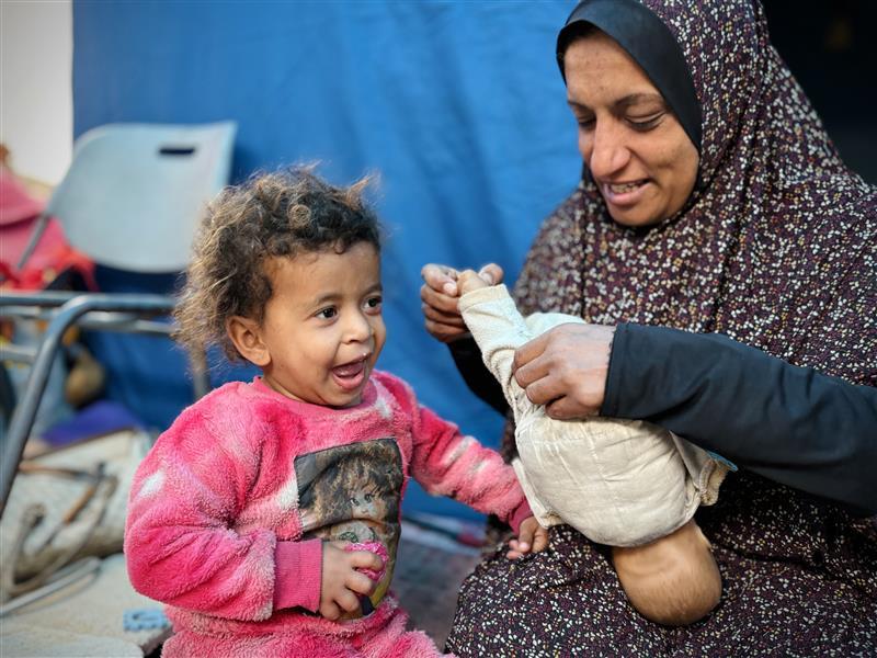 Le blocus israélien à l'aide a pour conséquence que les enfants meurent de faim et empêche l'accès à des soins de santé vitaux. Mettons fin au blocus pour sauver des vies. 