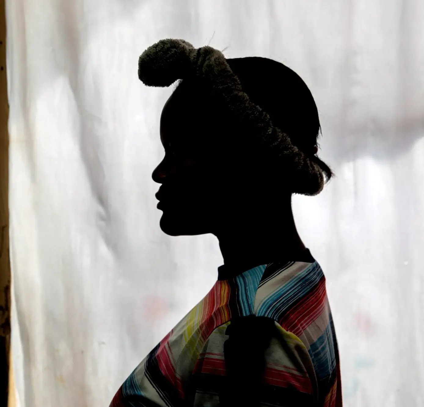 Lovelie*, 17 ans, vit avec sa famille dans un refuge pour personnes déplacées à Port-au-Prince.