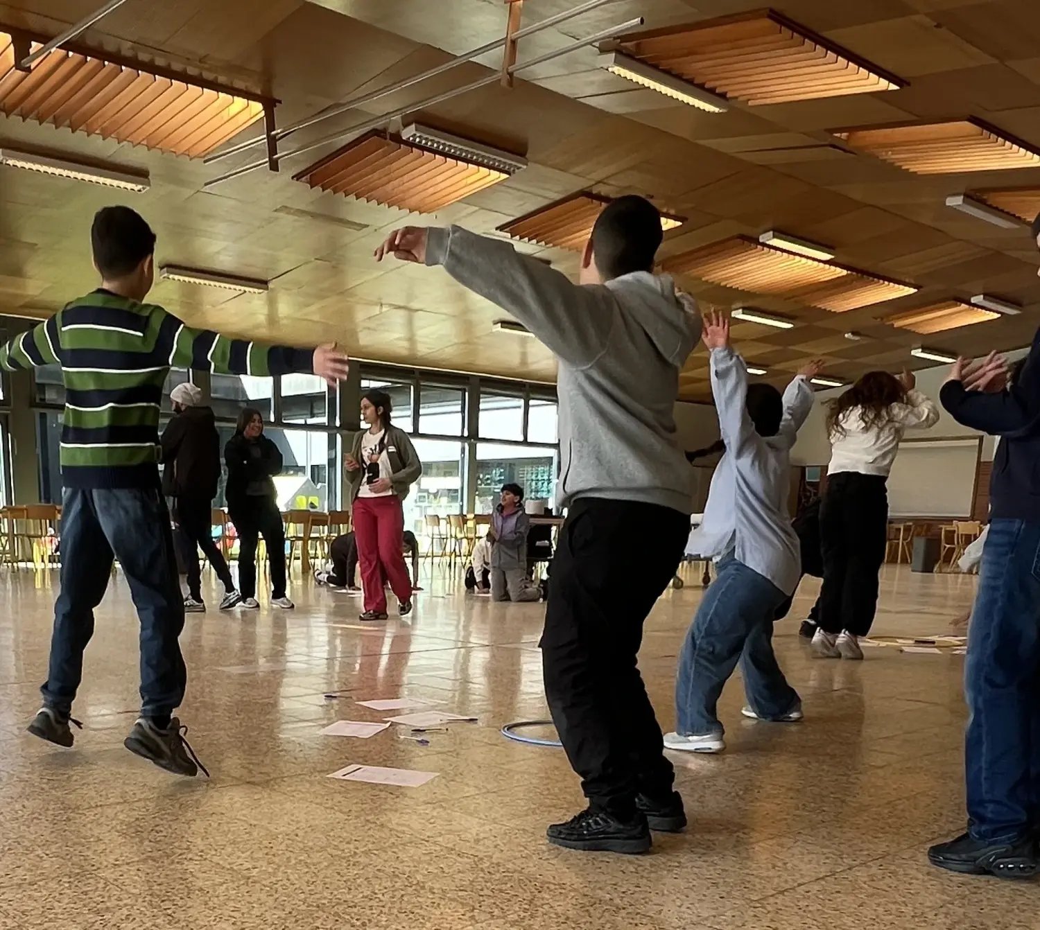 Leerlingen die in het kader van hun opleiding een sportieve uitdaging aangaan