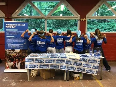 Sensibiliseringsstand door leerlingen van Decroly in Brussel