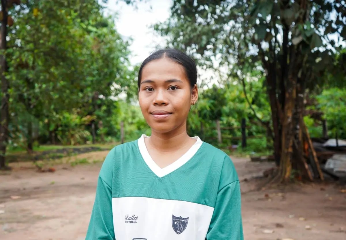 Sopheak, 17 ans a évité le mariage d’enfants grâce à un club de jeunes de Plan International au Cambodge. 