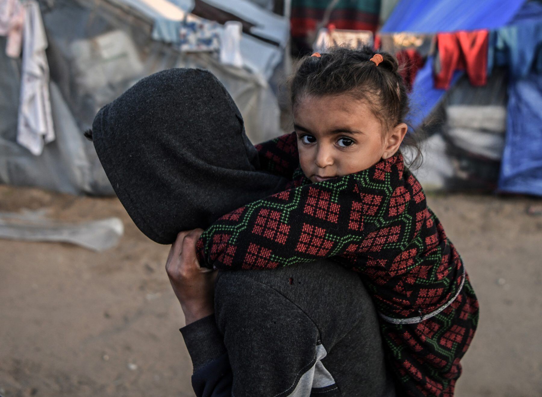 Klein meisje in de Gazastrook