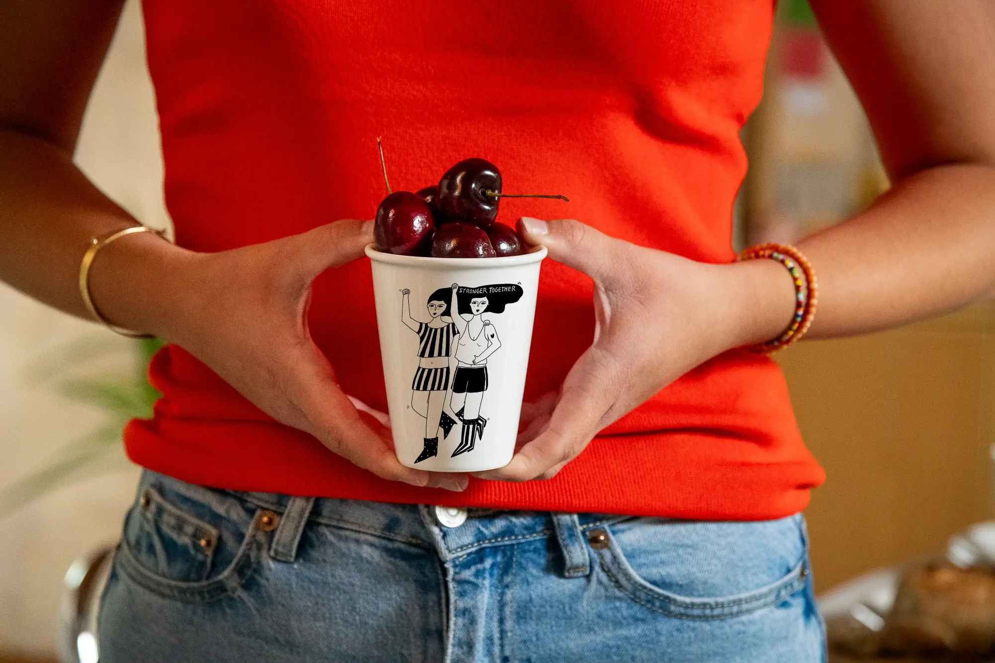 Koffiebeker helen b voor Internationale Vrouwendag 2026 